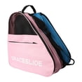 thumbnail image 2 of Bolsa de almacenamiento de patines Roller Bolso de hombro Correa ajustable con mango Carrier de zapatos de patinaje Carrier Bolso para mujeres niños Rosa, 2 of 8