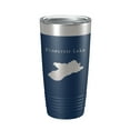 thumbnail image 1 of Pinecrest Lake Map Tumbler Travel Mug Insulated Laser Engraved Coffee Cup California 20 oz Navy Blue, 1 of 1
