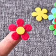 thumbnail image 3 of 100 Pieces Felt Flowers Fabric Flower Wraps For Diy Crafts, Assorted Colors, 3 of 5