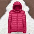 thumbnail image 3 of Outdoor Women’s Lightweight Packable Puffer Winter Jacket Insulated Puffy Hooded Coat for Snow Ski Hiking Travel, 3 of 5