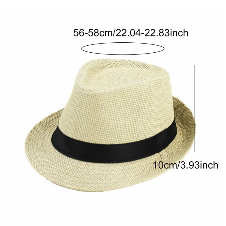 Summer Casual Breathable Straw Hat For Women Men Hat Short Brim