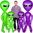 thumbnail image 3 of OVNI ET Alien muñeca inflable de PVC para adultos y niños, juguete de Horror para Halloween, Navidad, fiesta de cumpleaños, tesoros novedosos, fiesta del espacio exterior, 3 of 4