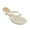 Ivory, variant on XYD Women Open Toe Thong Sandals Bowknot Slip on Kitten Heels Comfortable Party Daily Flip Flops Shoes Size 7 Ivory