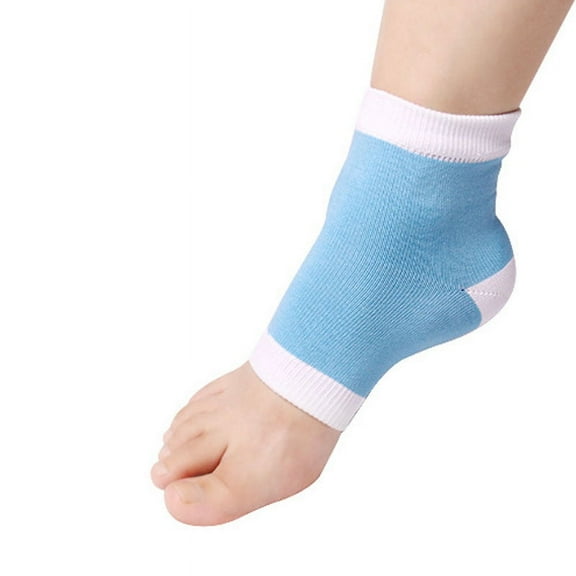iOPQO Heel Socks, Toeless Socks for Women, Heel Socks for Dry Cracked Feet Women, Moisturizing Heel Socks, Open Toe Socks, Blue One Size