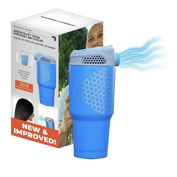 Sharper Image Refroidisseur d'Air Personnel Ultra Breeze Blast, Bleu