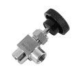 thumbnail image 5 of Válvula de aguja Válvula de aguja ajustable 1/4 pulgada Ángulo recto Rosca hembra Bsp Ss304 Para agua Gas Aceite fo, 5 of 5