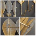 thumbnail image 4 of Leaves Hooks Holder Metal Hooks Golden Leaf Hooks Compatible With Hanging Gift S, 4 of 5