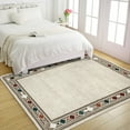 thumbnail image 7 of FairOnly Washable Area Rug for Living Room Bedroom Modern Bordered Rug 8' x 10' Stain Resistanta Area Rug, Beige, 7 of 7