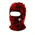 thumbnail image 4 of Distressed Solid Color Balaclava Mask Windproof, Breathable, Comfortable for Casual Style, Motorcycle, Skiing, and More For Wome, 4 of 4