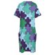 thumbnail image 5 of Diseño de rompecabezas colorido. Vestido holgado con bolsillos. Vestido de gala para mujer., 5 of 7
