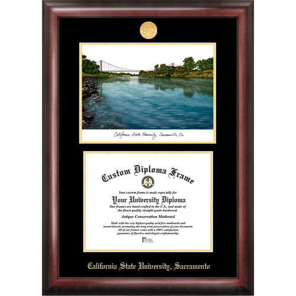 Campus Images AZ996LGED-1185 8.5 x 11 in. University of Arizona Gold Embossed Diploma Satin Mahogany Frame with Lithograph