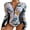 White11, variant on Women's Floral One Piece Rashguard Swimsuit Zip Front Surfing Shirt Sun Protection Swimwear