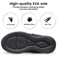 thumbnail image 4 of vibdiv Boys Girls Shoes Running Sneakers Breathable Lightweight Tennis Athletic Walking School Kids Shoes All Black Toddler Size 7, 4 of 5
