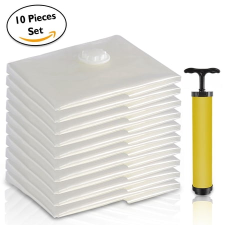 SereneLife Vacuum Storage Bags - Air Tight Space Saver Bag Bundle (10 Bags)