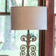 thumbnail image 3 of Table Lamps Slant Retro Oval Hardback Lampshade with Washer Fitter, Heather,Floor Lamps, 3 of 7