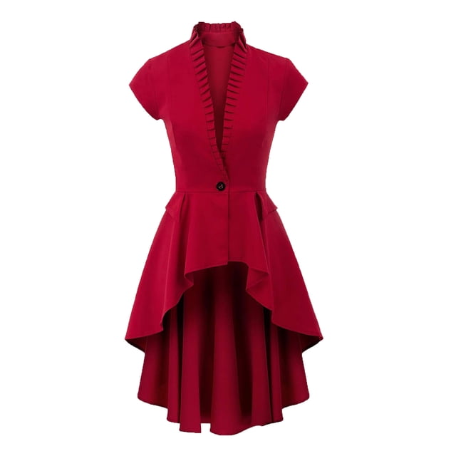 Robe pour Femmes - Manches Courtes Style Médiéval - Tenue Décontractée Quotidienne
