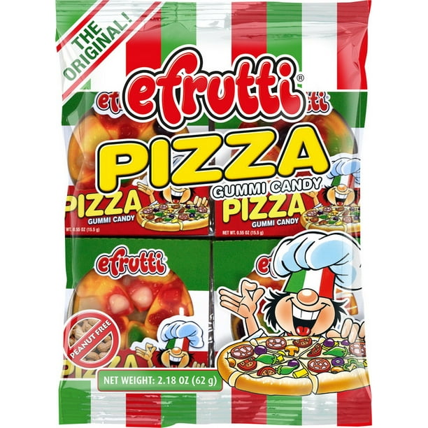 (Price/Pack)Efrutti 250 Candy Gummy Pizza Classic Bag 122.2 Ounce