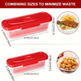 thumbnail image 5 of Batter Shaker Bowl with Lid One (Large) with One (Small) Mess-Free Bread Flour Flavoring Jar with Bread Tray, Suitable for Fried Chicken, Fried Fish, Onion Rings, Etc, Red Father Gift, 5 of 8