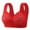 Red, variant on Wang6 Button Front Closure Bras for Older Women Wireless Plus Size Push up Minimizer Bras Full Coverage Breathable T Shirt Bralettes Red 50