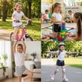 thumbnail image 4 of Resinta Girls 5-Pack Cotton Athletic Shorts Dolphin Hem Active Running Yoga Shorts for Toddler & Big Girls Summer (2-3T to 12-14Y), 4 of 8