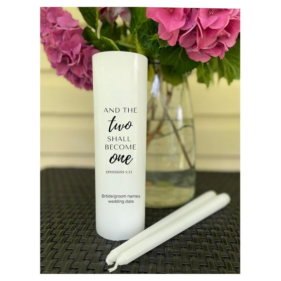 Unity Candle and The Two Shall Become One