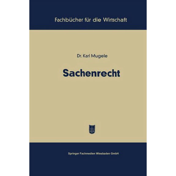 FachbÃ¼cher FÃ¼r Die Wirtschaft Sachenrecht, (Paperback)