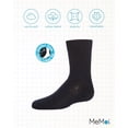 thumbnail image 6 of MeMoi Boys' Basket Weave Mercerized Cotton Crew Socks - Boys - Male, 12, Black, 6 of 7