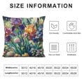 thumbnail image 5 of PHYHOO Short Plush Pillow Covers Botanical Plant Square Pillow Case for Bedroom, Sofa, Car Decoration Both Sides, 5 of 5