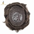 thumbnail image 6 of LYRICAL HAIR Mens Hairpiece French Lace Toupee Hair for Men Human Hair Replacement Systems Fine Mono Mens Wig Male Hair Prosthesis, 6 of 6