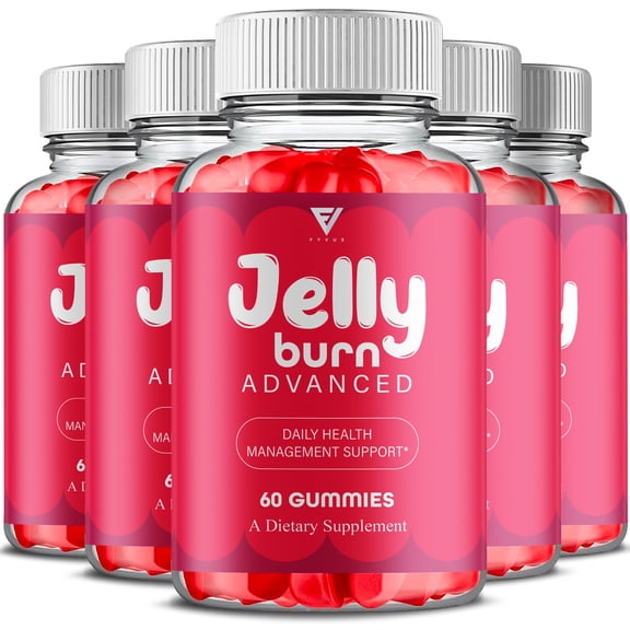 (5 Pack) Jelly Burn Advanced Health Management Gummies, JellyBurn (300 Gummies)