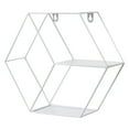 thumbnail image 1 of Floating Shelf Metal Geometric: Hanging Storage Shelf Display Shelf Wall Shelf, 1 of 9