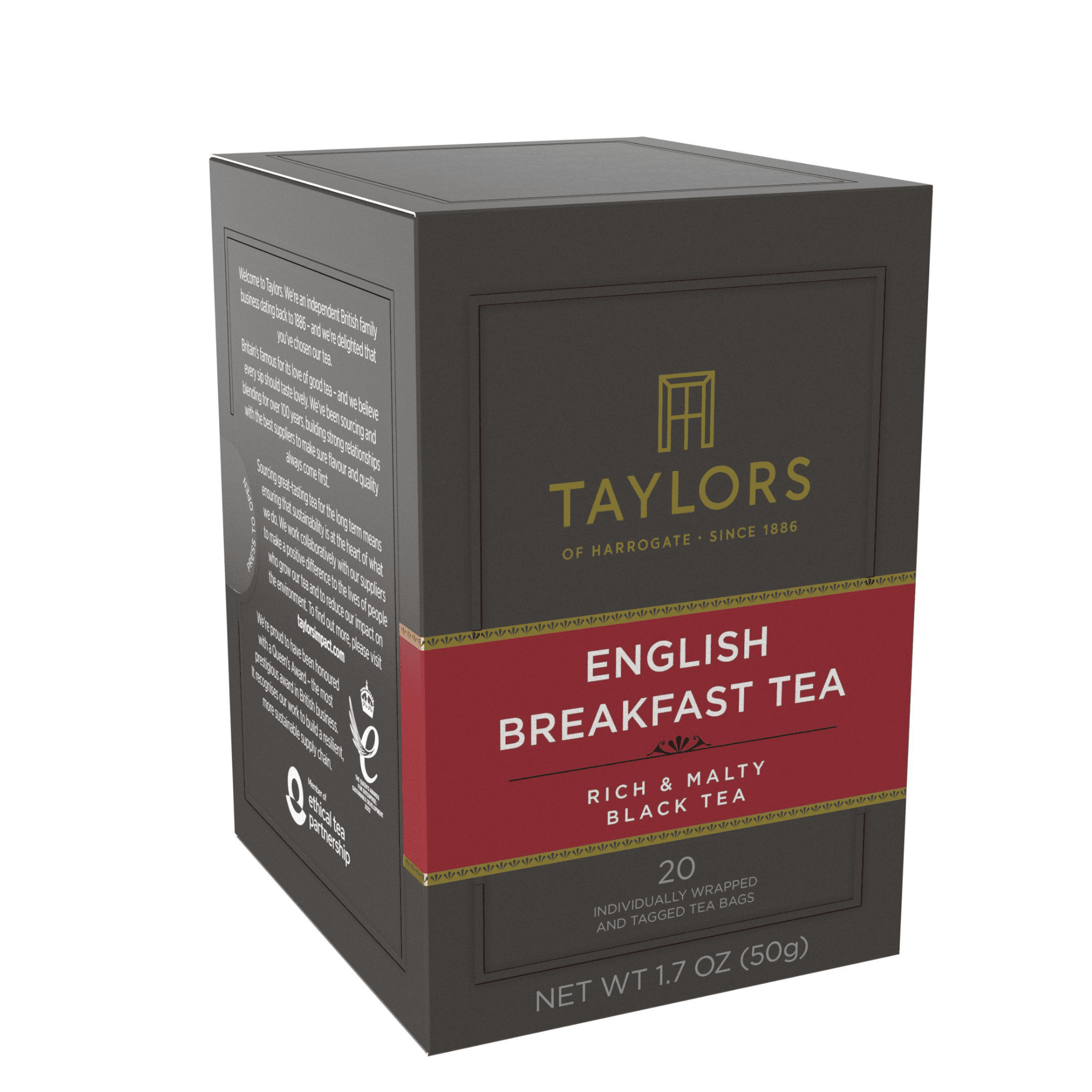 (3 pack) Taylors of Harrogate English Breakfast, 20 Count(Pack of 1)