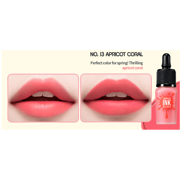 Peripera Peripera Ink Airy Velvet Lip Stain Color Tint 13 Apricot Coral Walmart Com Walmart Com