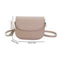 thumbnail image 2 of Bolsa De Hombro Bolso bandolera para mujer Bolso de moda con solapa de cuero PU Bolso para mujer (Caqui) Likrtyny Para Estrenar, 2 of 3