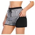thumbnail image 4 of Inleife Yoga Shorts for Women Women's Run Elastic Wasit Workout Shorts With Liner Pockets Sport Yoga Shorts, 4 of 5