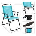 thumbnail image 2 of All-Weather 6-Piece Patio Dining Set - Aqua, 2 of 4