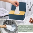 thumbnail image 3 of Caja de almacenamiento de pañuelos húmedos, caja de toallitas húmedas, caja vacía de toalla para la cara de cartón para salón, 3 of 5