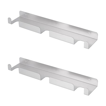 

2X Pizza Shovel Brushed Stainless Steel Pizza Rack Hanger Heavy Duty Pizza Shovel Holder