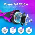 thumbnail image 2 of Hoverboard with bluetooth and led lights for Kids and Adults, 6.5” Wheels Self Balancing Scooter with Built-in Speaker, UL Safety Certified (Purple), 2 of 8