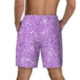 thumbnail image 4 of Goofa Lilac Glittering Printed Men's Swim Trunks Board Shorts Quick Dry Mens Swimming Trunks with Compression Liner,Breathable Fit Hawaii Beach Shorts-X-Large, 4 of 9