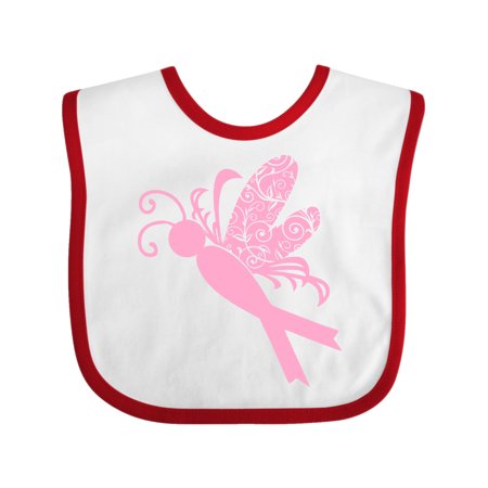 

Inktastic Breast Cancer Awareness Butterfly Gift Baby Boy or Baby Girl Bib