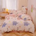 thumbnail image 1 of CinYana Elephant Duvet Cover Set Fluffy Comforter Cover Queen Bedding Set Bear Duvet Cover for Girls Boys, 1 of 5