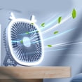 thumbnail image 3 of Drrntien Desk Fan 3 Speed Camping Table Fan Rechargeable Tent Fan with LED Light, 3 of 20