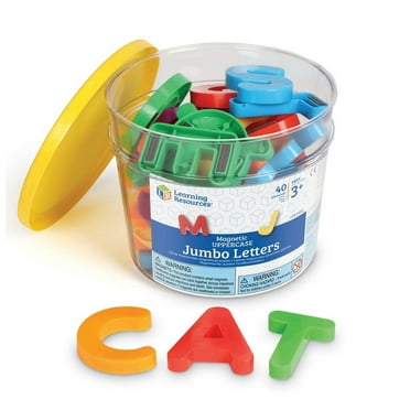 Learning Resources 450 Jumbo Magnetic Letters and Numbers, Uppercase Letters / EA