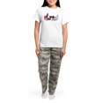 thumbnail image 4 of CafePress - Makeup Love Women's Light Pajamas - Women's Short Sleeve Print T-Shirt and Pants Light Cotton Pajama Set, 4 of 7
