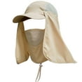 thumbnail image 2 of SPRING PARK Sun Cap Fishing Hats with Face Mask Baseball Caps UV Protection Visor Caps Windproof Flap Cover, 2 of 7