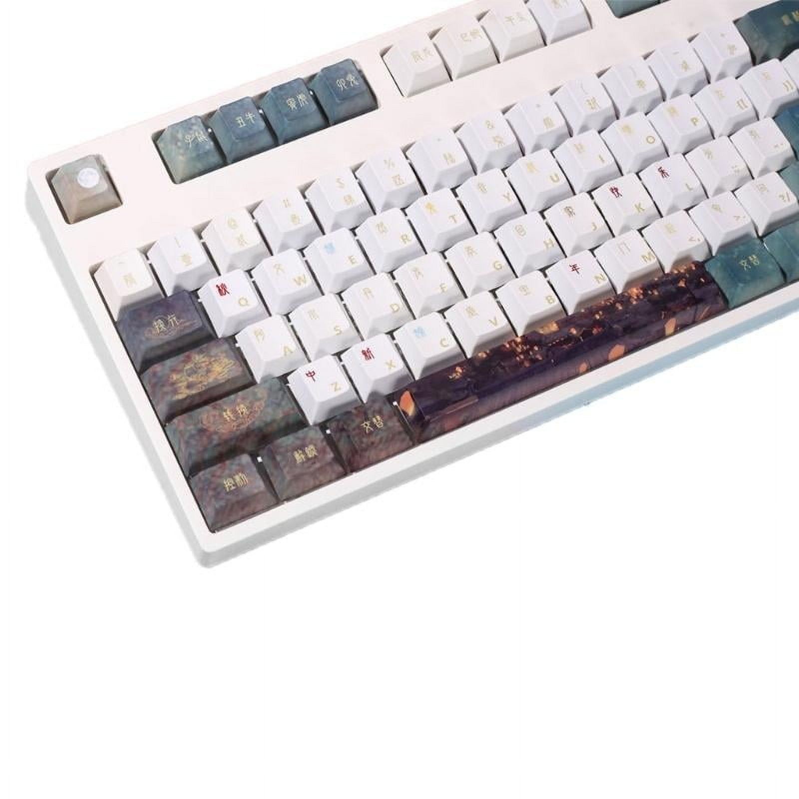 108Keys Tradition Ancient Style Keycap Cherry Profile PBT Dye Subbed Keycaps for Switches Mechanical Keyboards