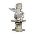 thumbnail image 1 of Estatua de ángel, figura de ángel con alas, adorno para mesa de oficina, centro de mesa, escritorio Sosteniendo una vara, 1 of 9