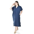 thumbnail image 1 of Vestido de algodon con bolsillos Roman Fashion /Tallas Extras, 4363 (Azul marino) azul marino 40, 1 of 6