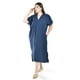 thumbnail image 1 of Vestido de algodon con bolsillos Roman Fashion /Tallas Extras, 4363 (Azul marino) azul marino 38, 1 of 6